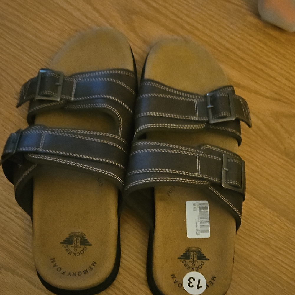 Dockers Brown Sandals with Adjustable Straps